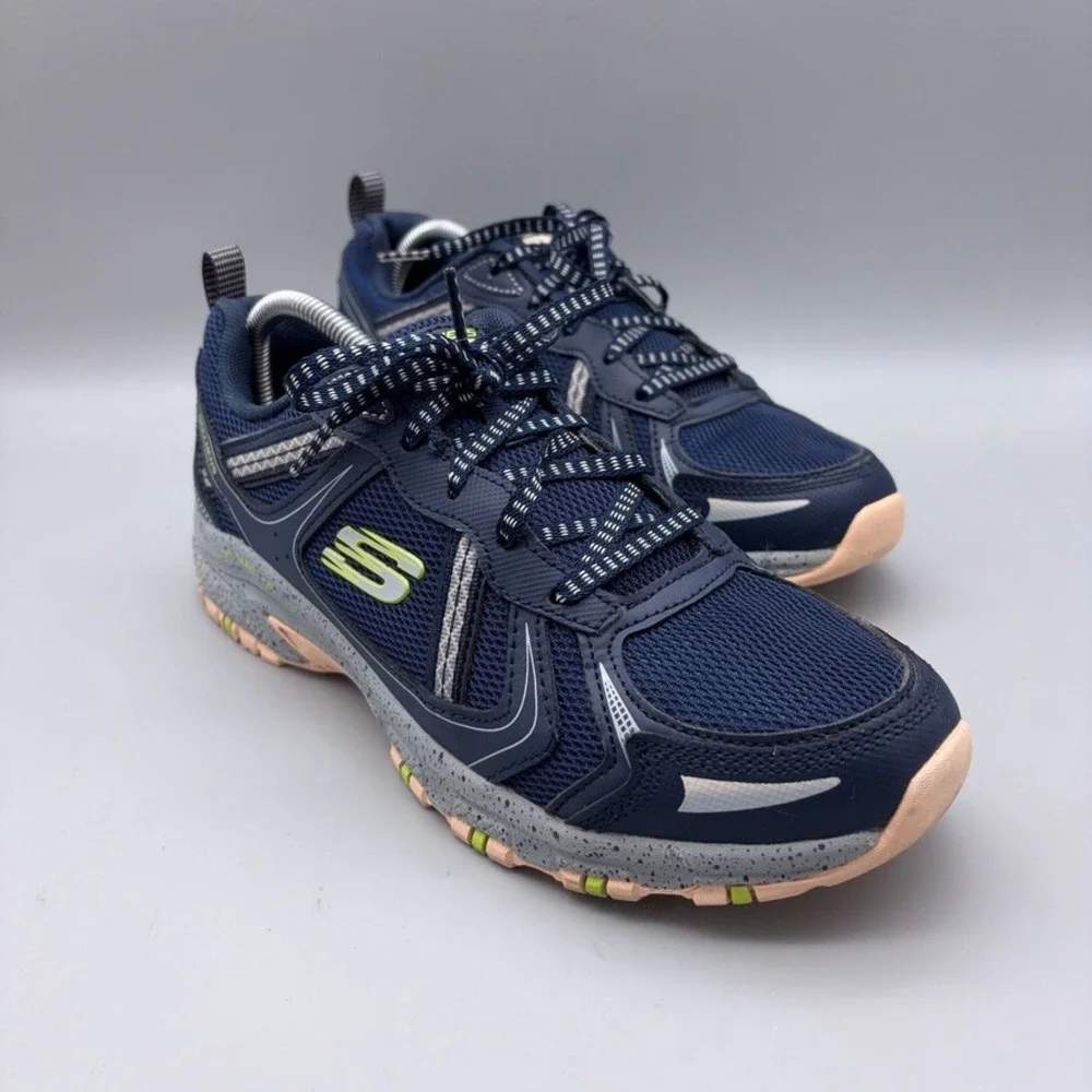 Skechers Shoes Womens 8.5 Navy Mesh Trail Running Hillcrest Pure Escapade